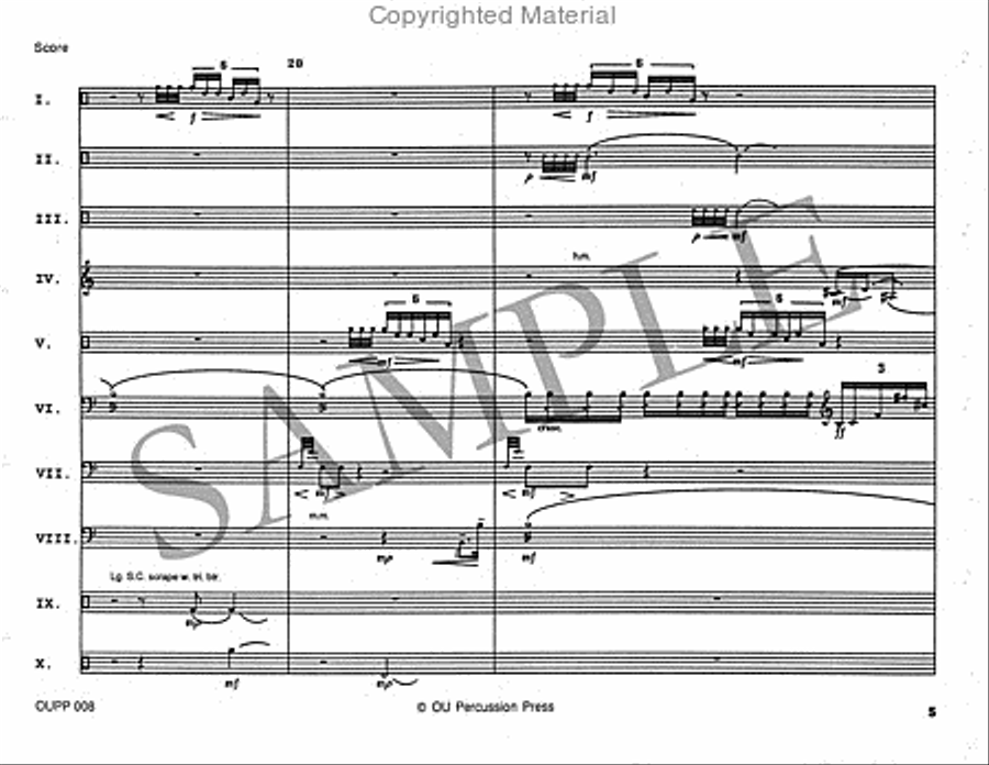 Duo Chopinesque Percussion Ensemble scores gallery preview page 6