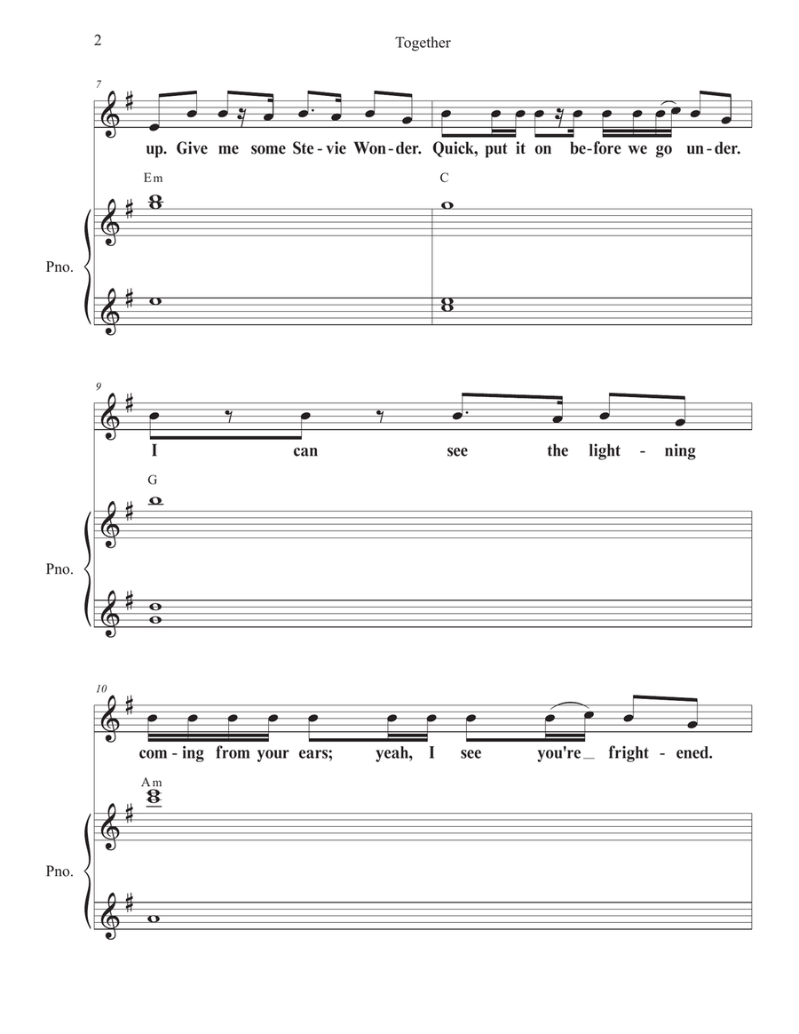 Together Unison Choir scores gallery preview page 2