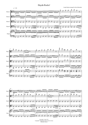 Haydn Rocks! for Viola Quartet
