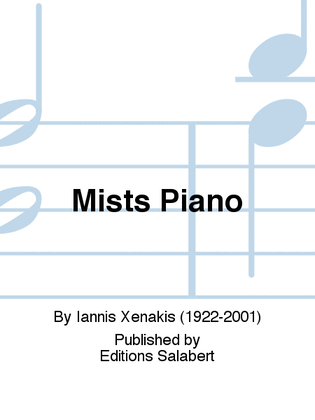 Book cover for Mists Piano