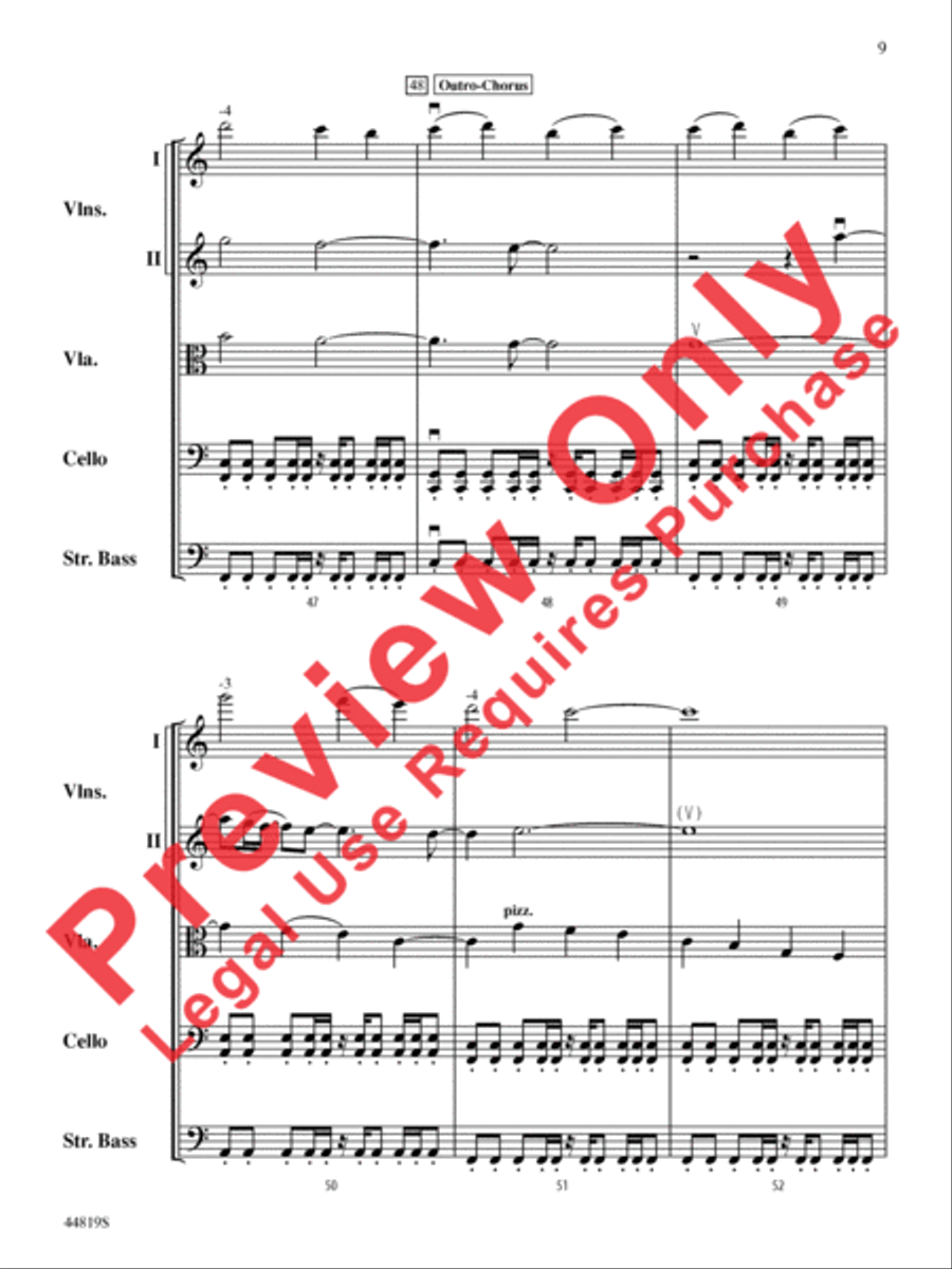 Falling Slowly (from the Motion Picture and Broadway Production Once) String Orchestra scores gallery preview page 10