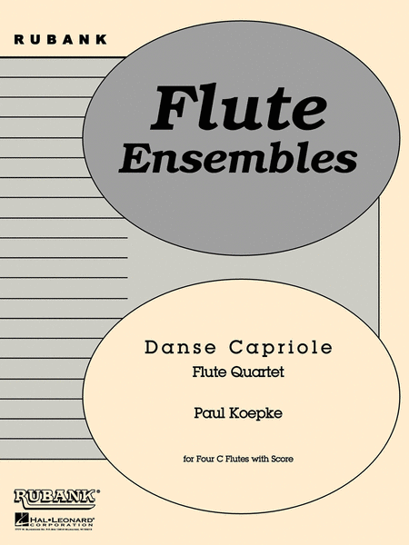 Danse Capriole - Flute Quartets With Score