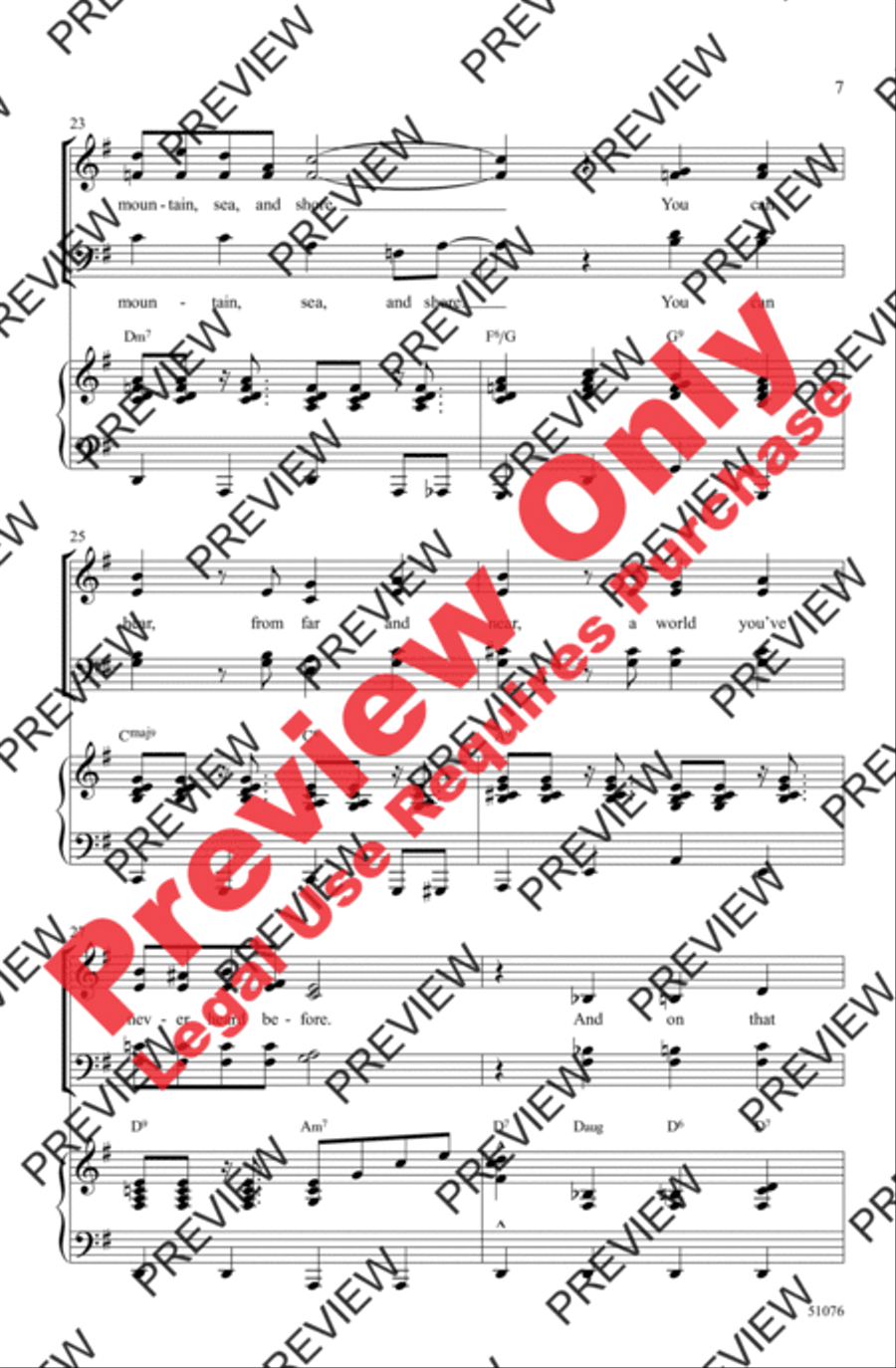 On a Clear Day On a Clear Day 4-Part scores gallery preview page 6