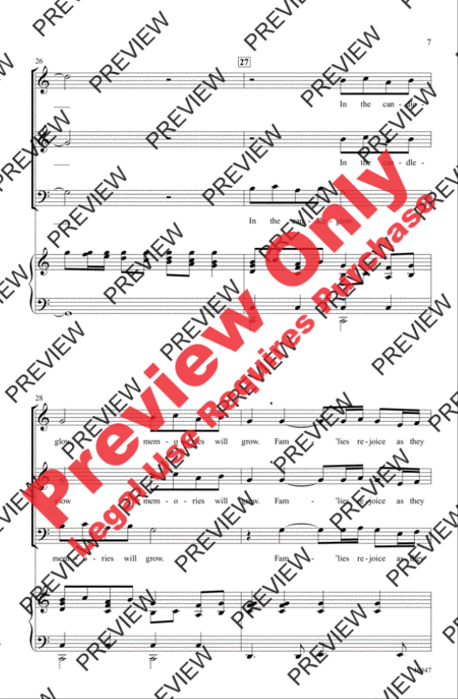 In the Candleglow In the Candleglow 3-Part scores gallery preview page 7