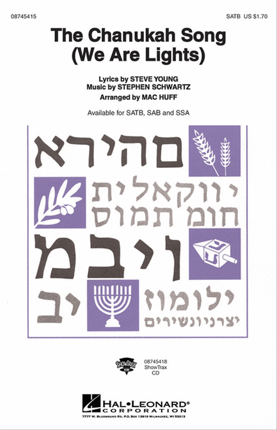 The Chanukah Song (We Are Lights) Choir scores gallery preview page 1