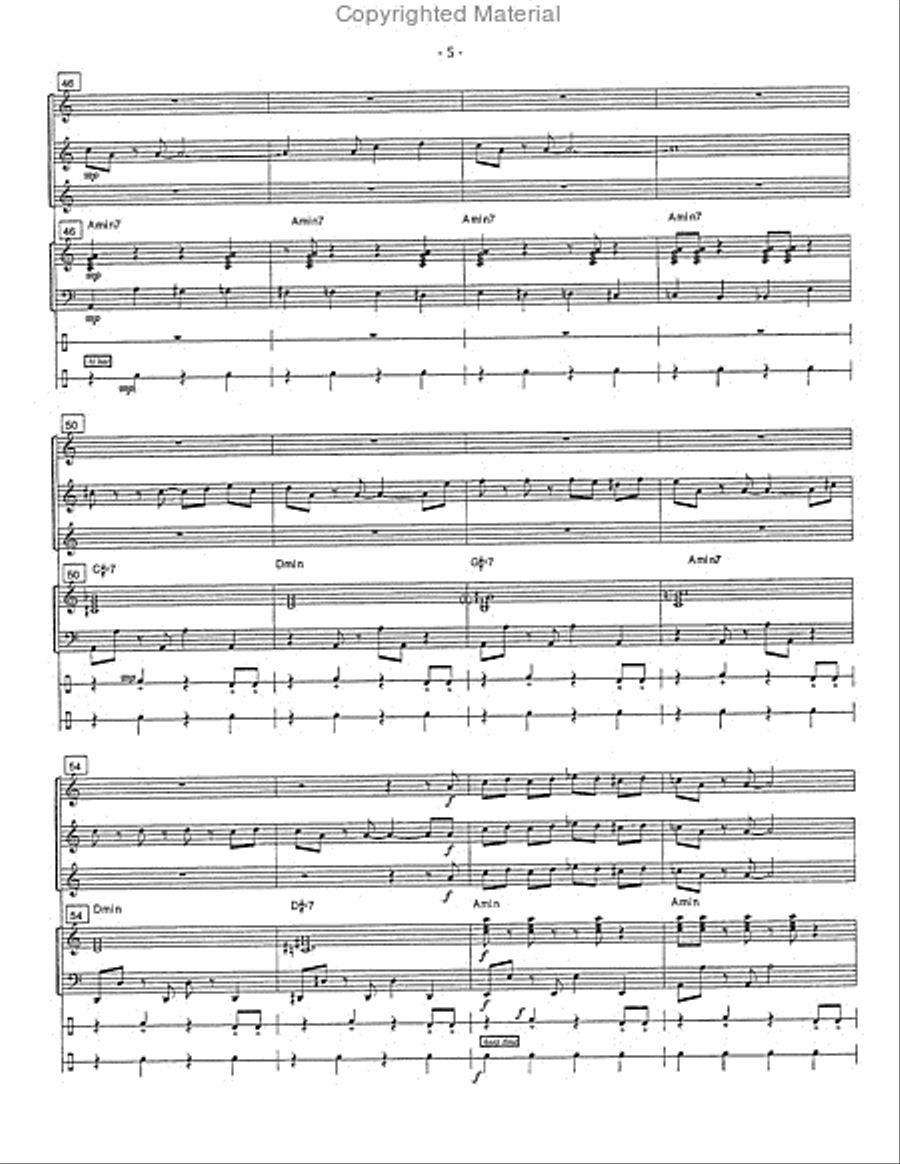For Elise Percussion Ensemble scores gallery preview page 6