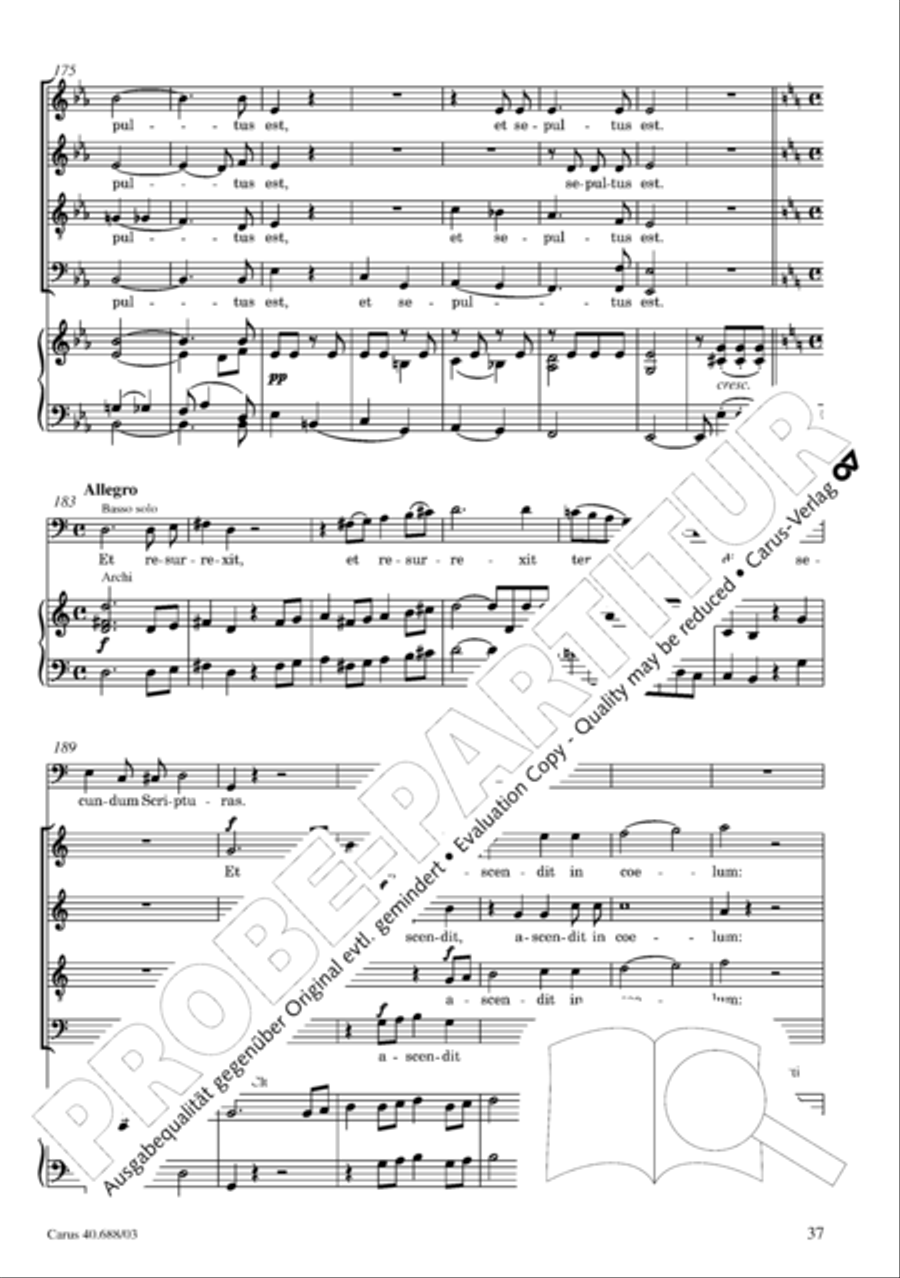 Mass in C Major Mass in C Major 4-Part scores gallery preview page 38