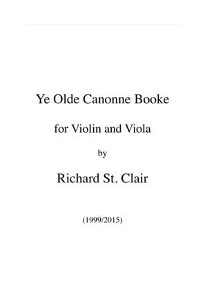 YE OLDE CANONNE BOOKE for Violin and Viola