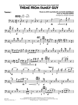 Book cover for Theme from Family Guy (arr. Roger Holmes) - Trombone 1