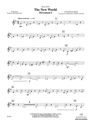 Suite from The New World: (wp) B-flat Tuba T.C.