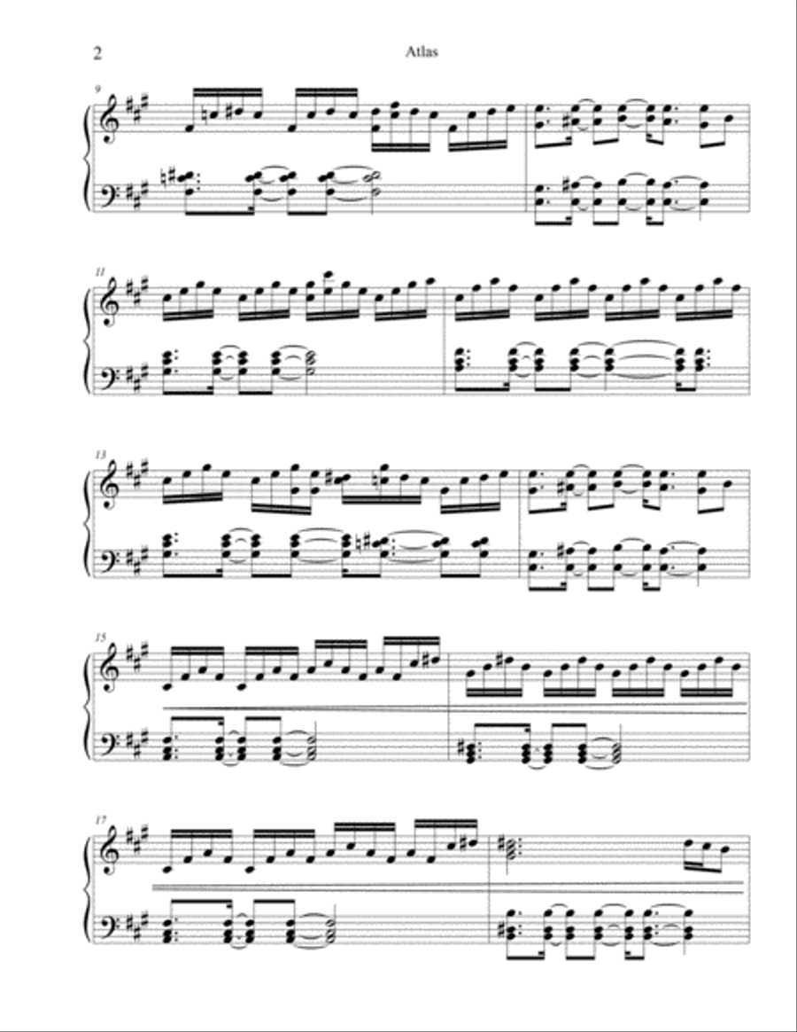 Atlas from THE HUNGER GAMES: CATCHING FIRE Easy Piano scores gallery preview page 3