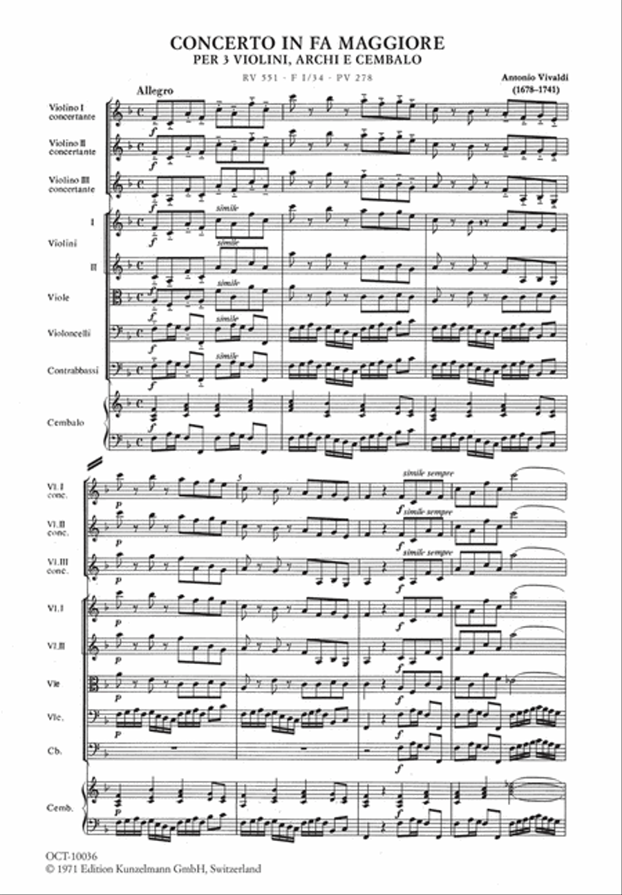 Concerto for 3 violins Concerto for 3 violins Violin scores gallery preview page 2