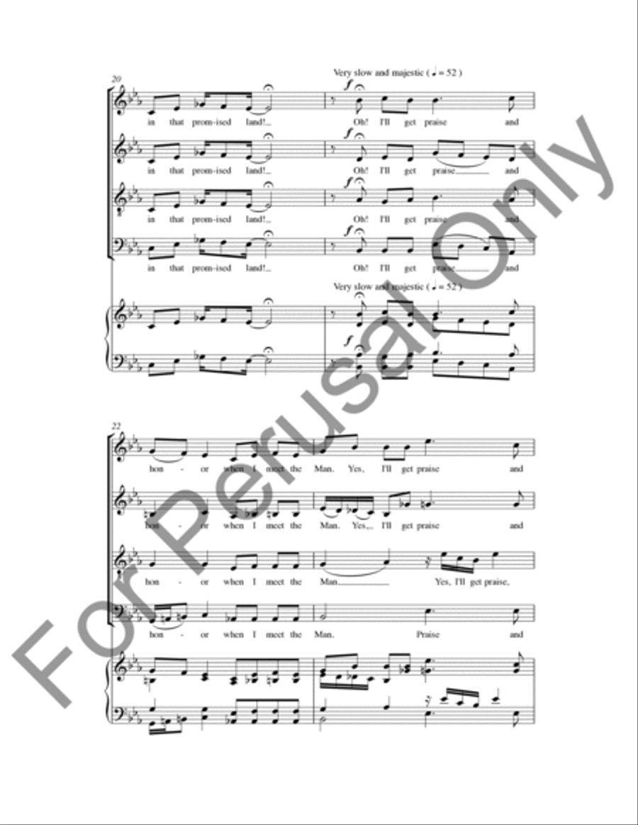 In That Promised Land 4-Part scores gallery preview page 6