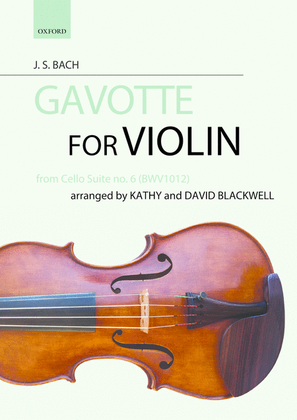 Book cover for Gavotte: from Cello Suite No. 6, BWV 1012