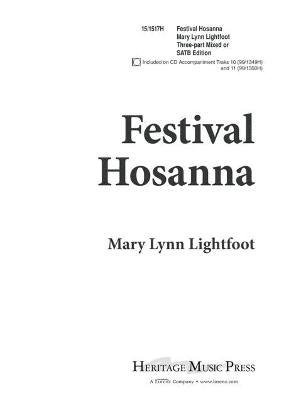 Festival Hosanna 4-Part scores gallery preview page 1