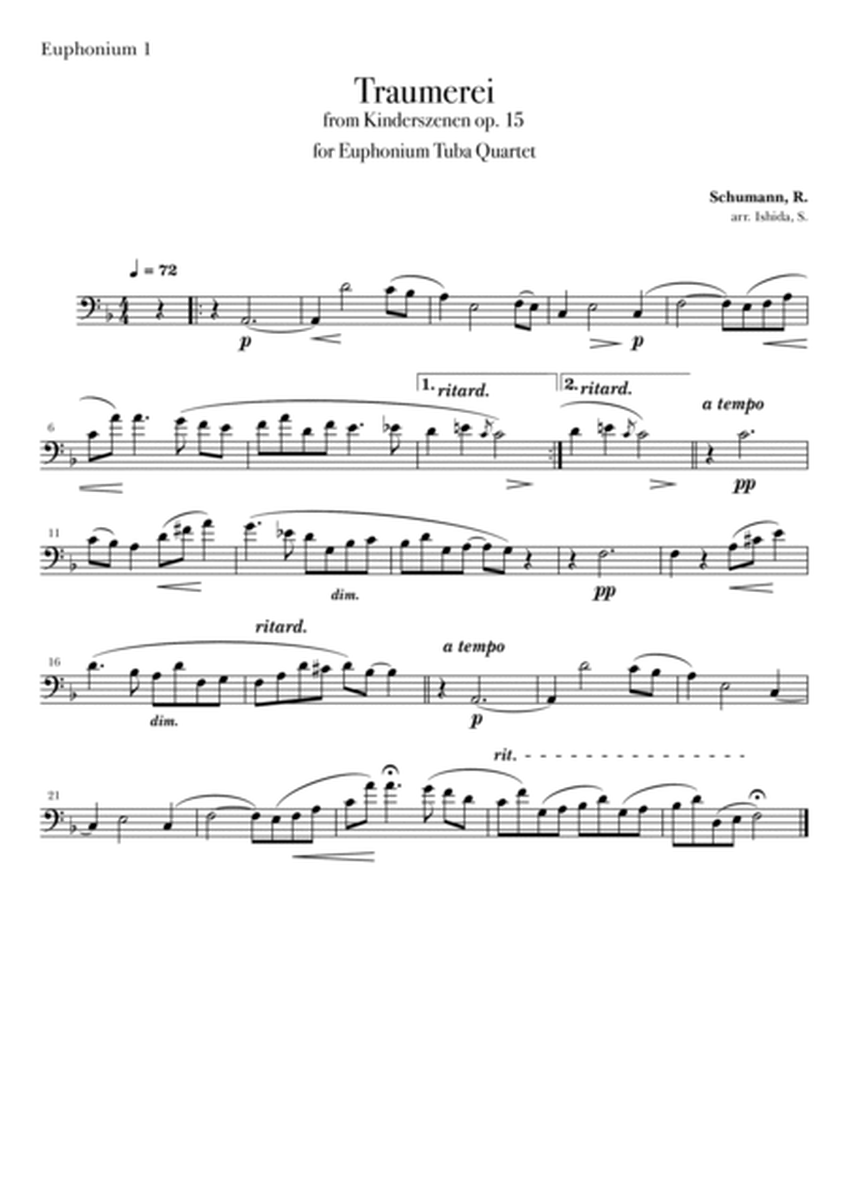 Traumerei from Kinderszenen op. 15 for Euphonium Tuba Quartet