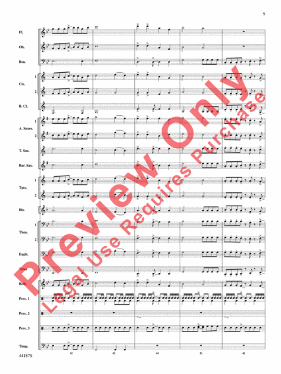Zeeland Zeeland Concert Band scores gallery preview page 10