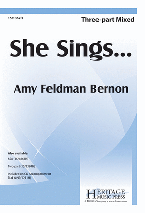 Book cover for She Sings...