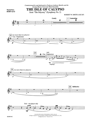 The Isle of Calypso (from The Odyssey (Symphony No. 2)): (wp) 1st Horn in E-flat