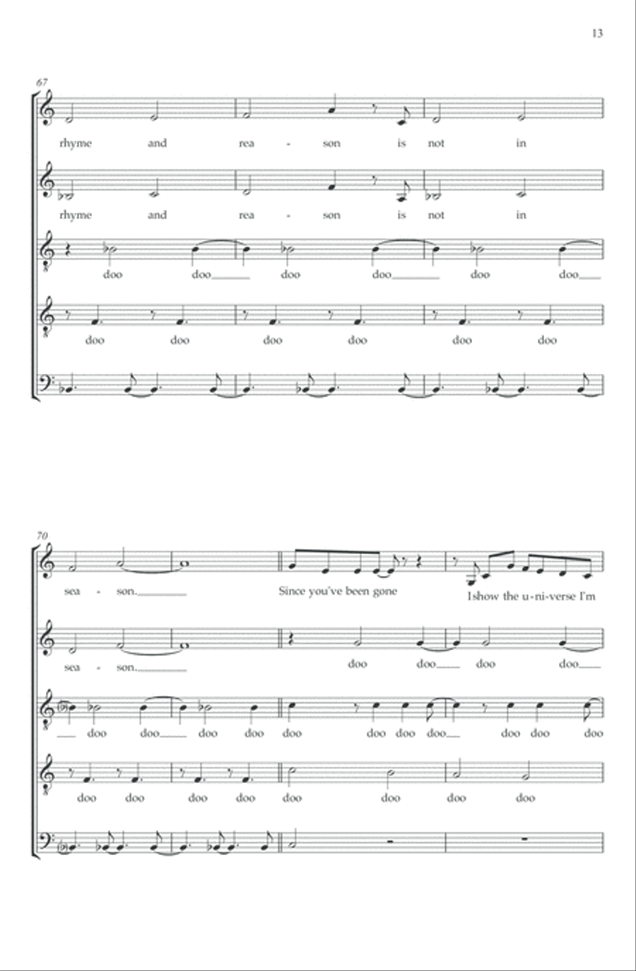 Since You've Been Gone Since You've Been Gone Choir scores gallery preview page 14