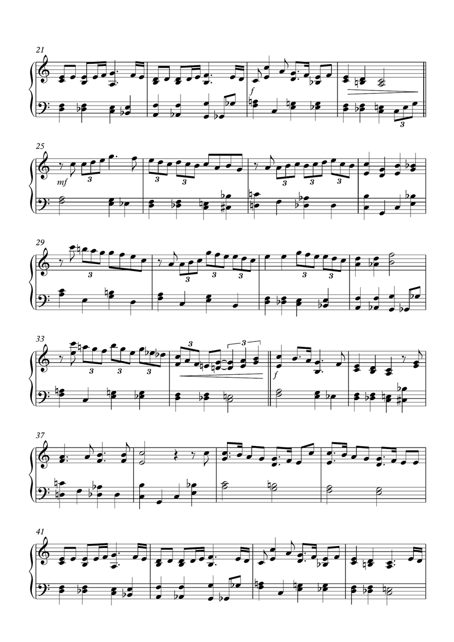 Jazz Piano Christmas Piano Solo scores gallery preview page 6