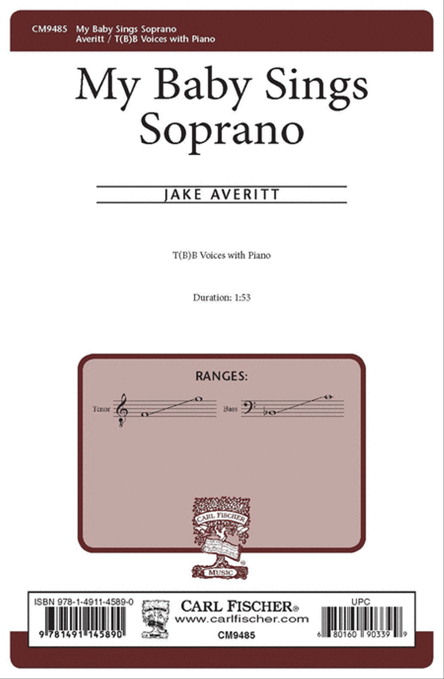 My Baby Sings Soprano My Baby Sings Soprano Choir scores gallery preview page 1