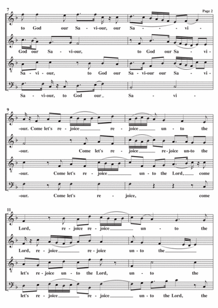 Come Let's Rejoice A Cappella SATB image number null