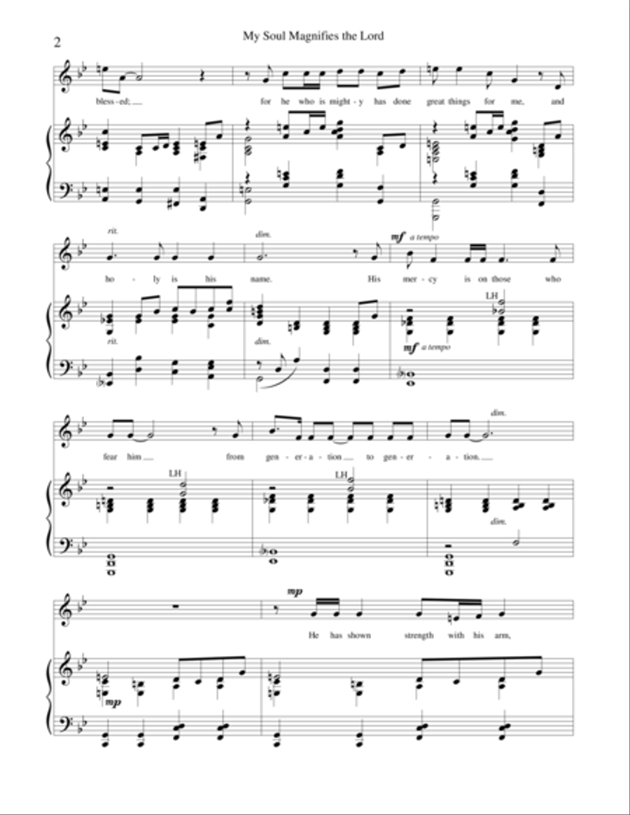 My Soul Magnifies the Lord Voice Solo scores gallery preview page 2