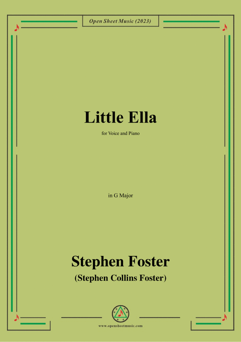 S. Foster-Little Ella,in G Major