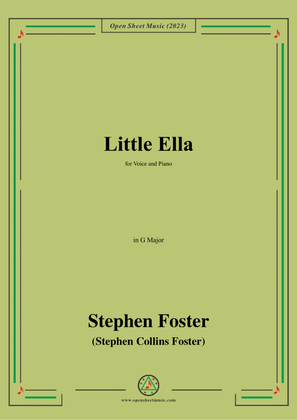 Book cover for S. Foster-Little Ella,in G Major