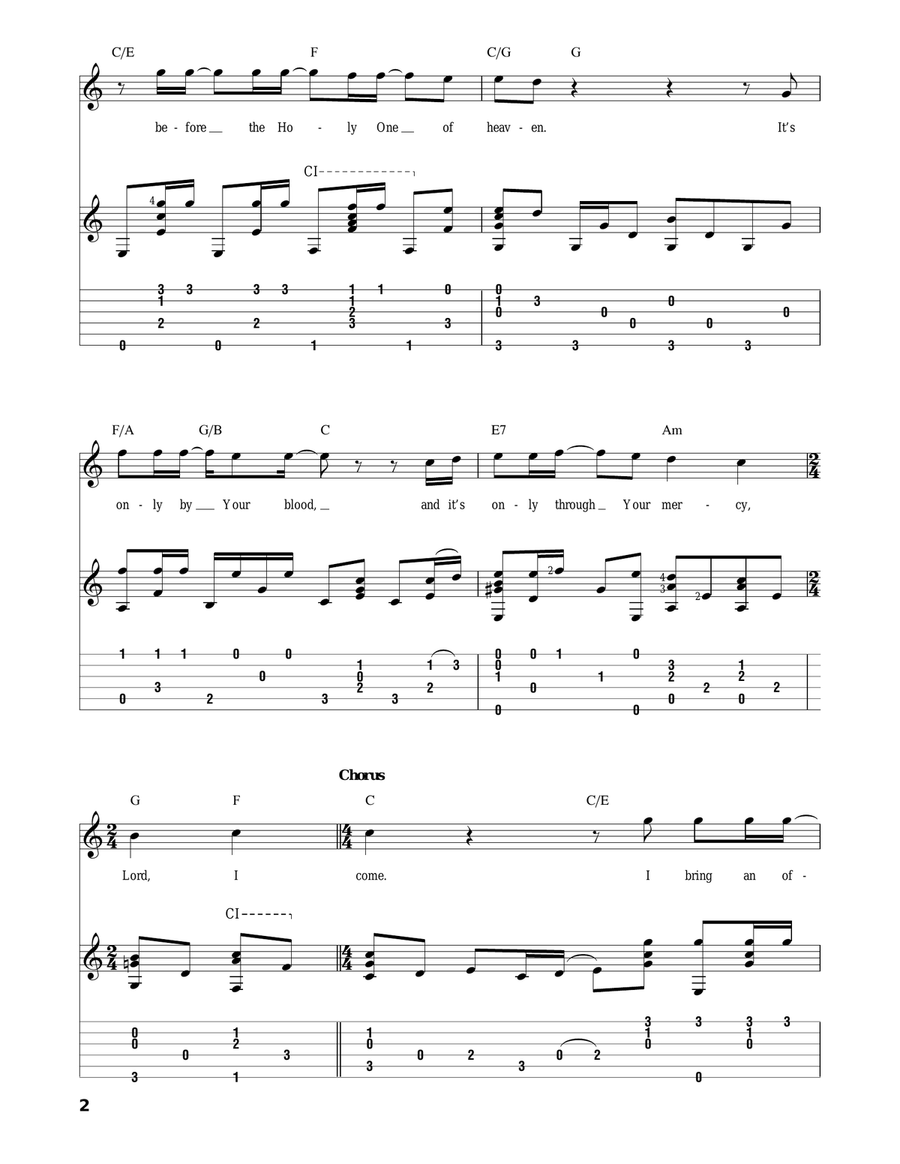Offering Acoustic Guitar scores gallery preview page 2
