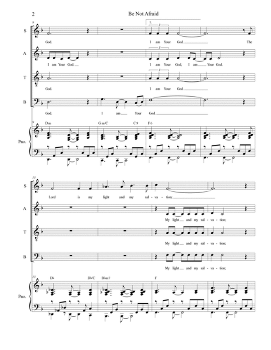 Be Not Afraid (SATB) image number null