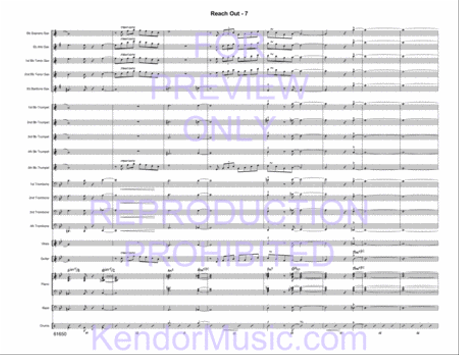 Reach Out Reach Out Jazz Ensemble scores gallery preview page 9