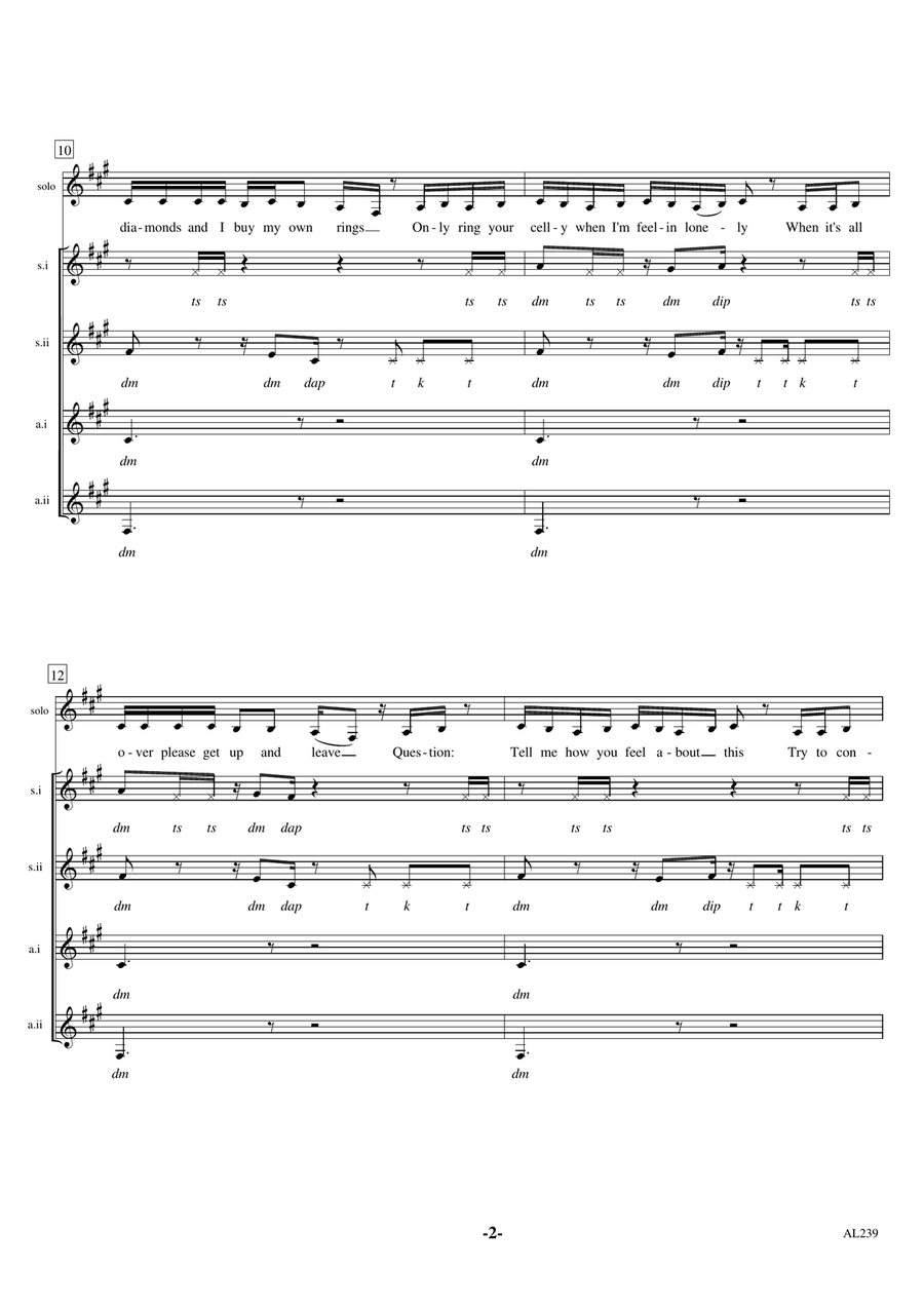 Independent Women Part I Independent Women Part I SSAA scores gallery preview page 2