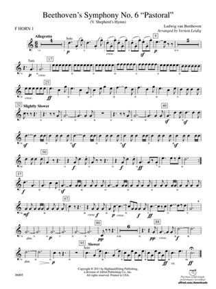 Beethoven's Symphony No. 6 "Pastoral": 1st F Horn