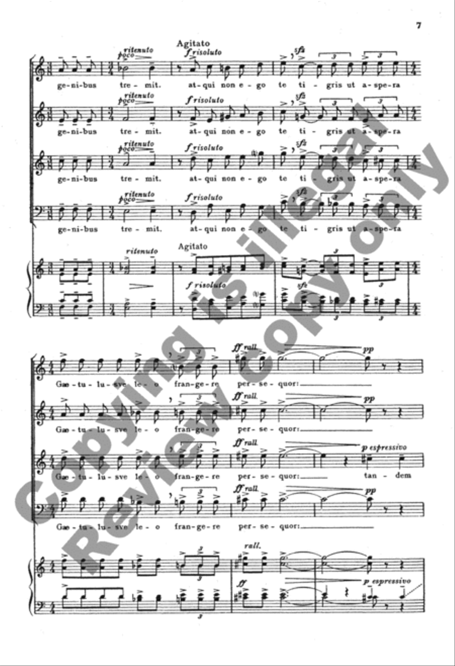 Vitas hinnuleo me similis, Chloe 4-Part scores gallery preview page 6