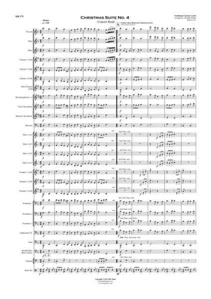 Christmas Suite No.4 - Concert Band Score and Parts PDF image number null