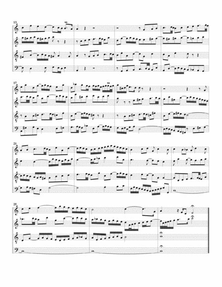Fugue from Das wohltemperierte Klavier I, BWV 846/II (arrangement for 4 recorders)
