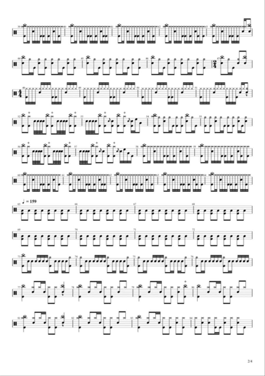 Holy Mountains Drum Set scores gallery preview page 2