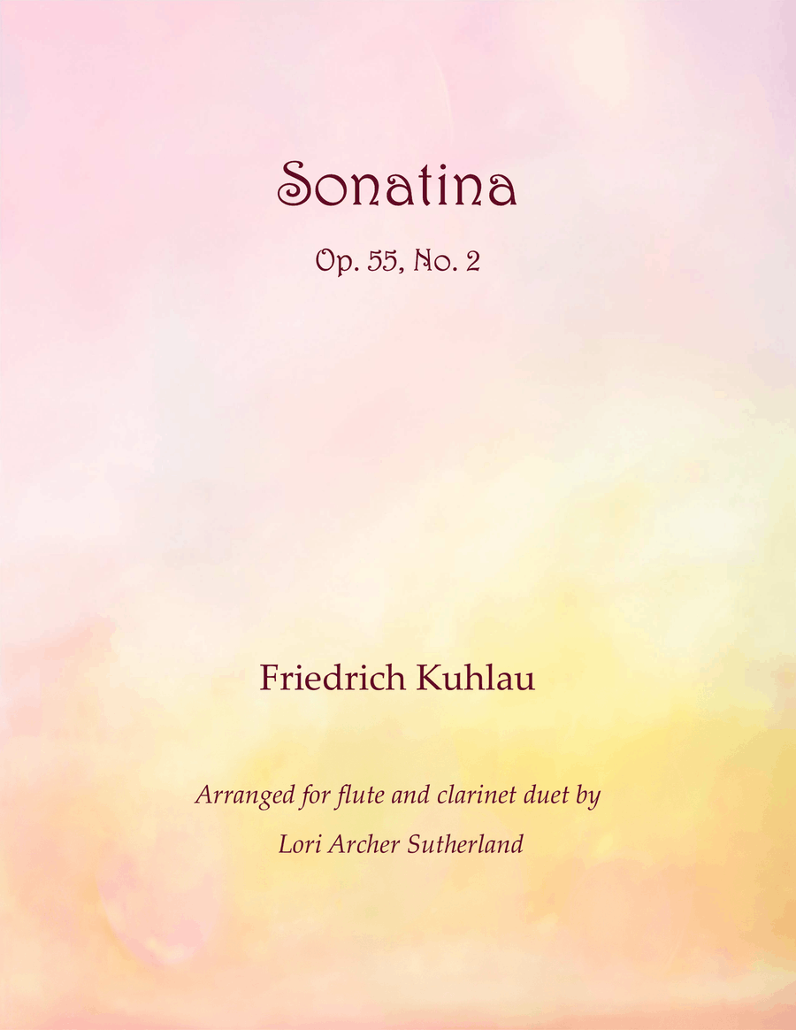 Sonatina Op. 55, No. 2 Woodwind Duet scores gallery preview page 1