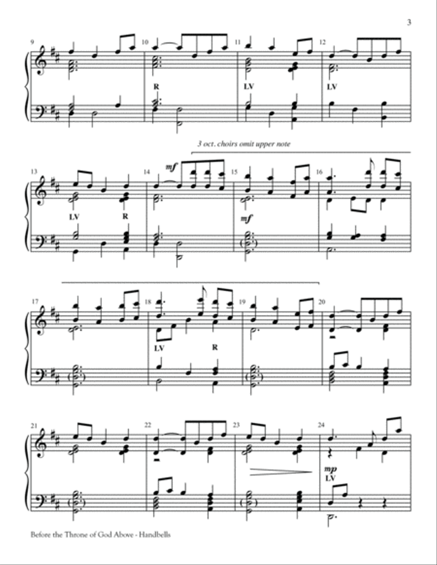 Before the Throne of God Above 5-Octaves scores gallery preview page 3