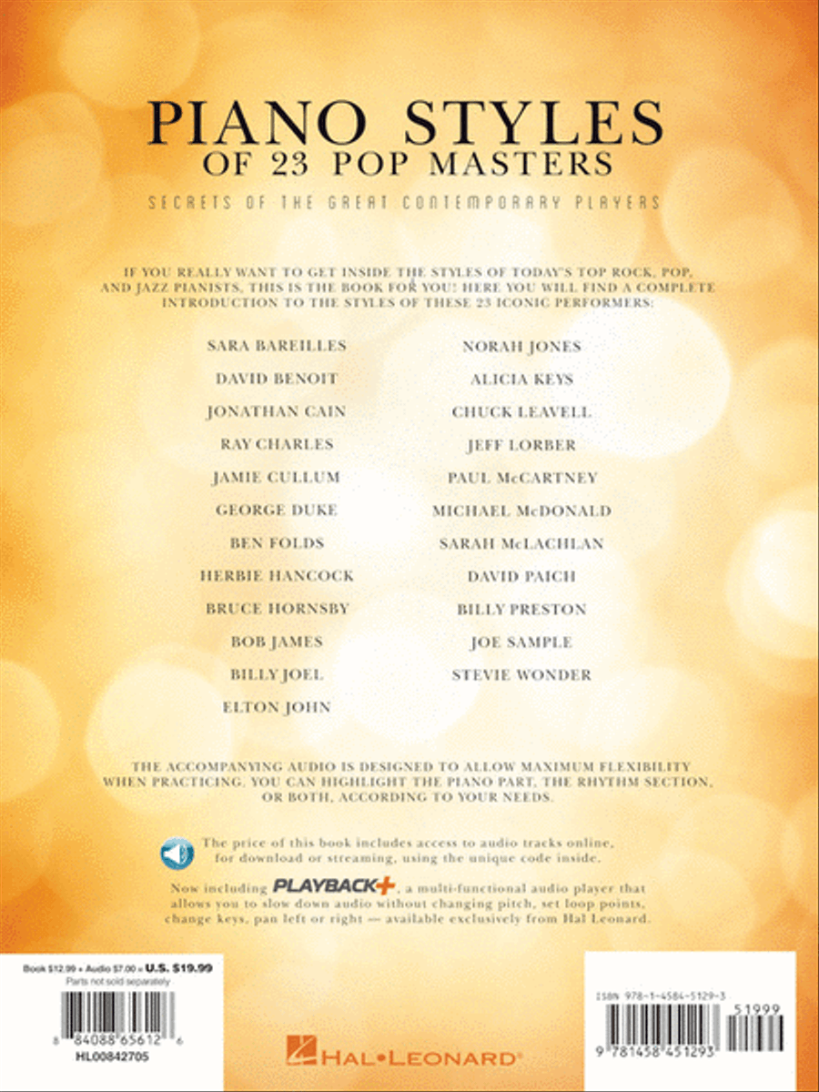 Piano Styles of 23 Pop Masters Piano Method scores gallery preview page 6