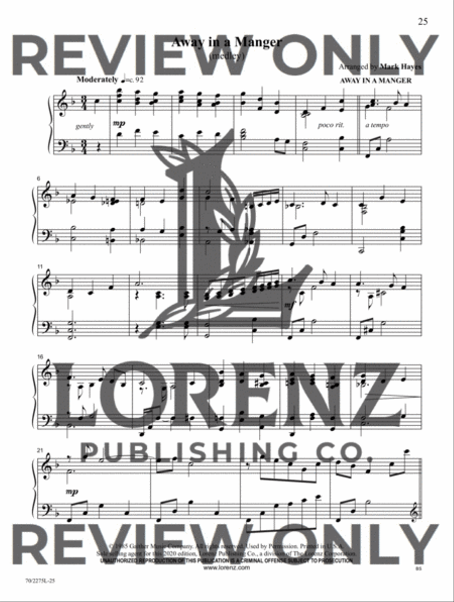 Christmas at the Keyboard Piano Solo scores gallery preview page 13