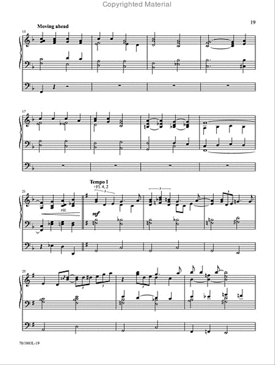 Jazz Hymns and Spiritual Songs Organ Solo scores gallery preview page 5
