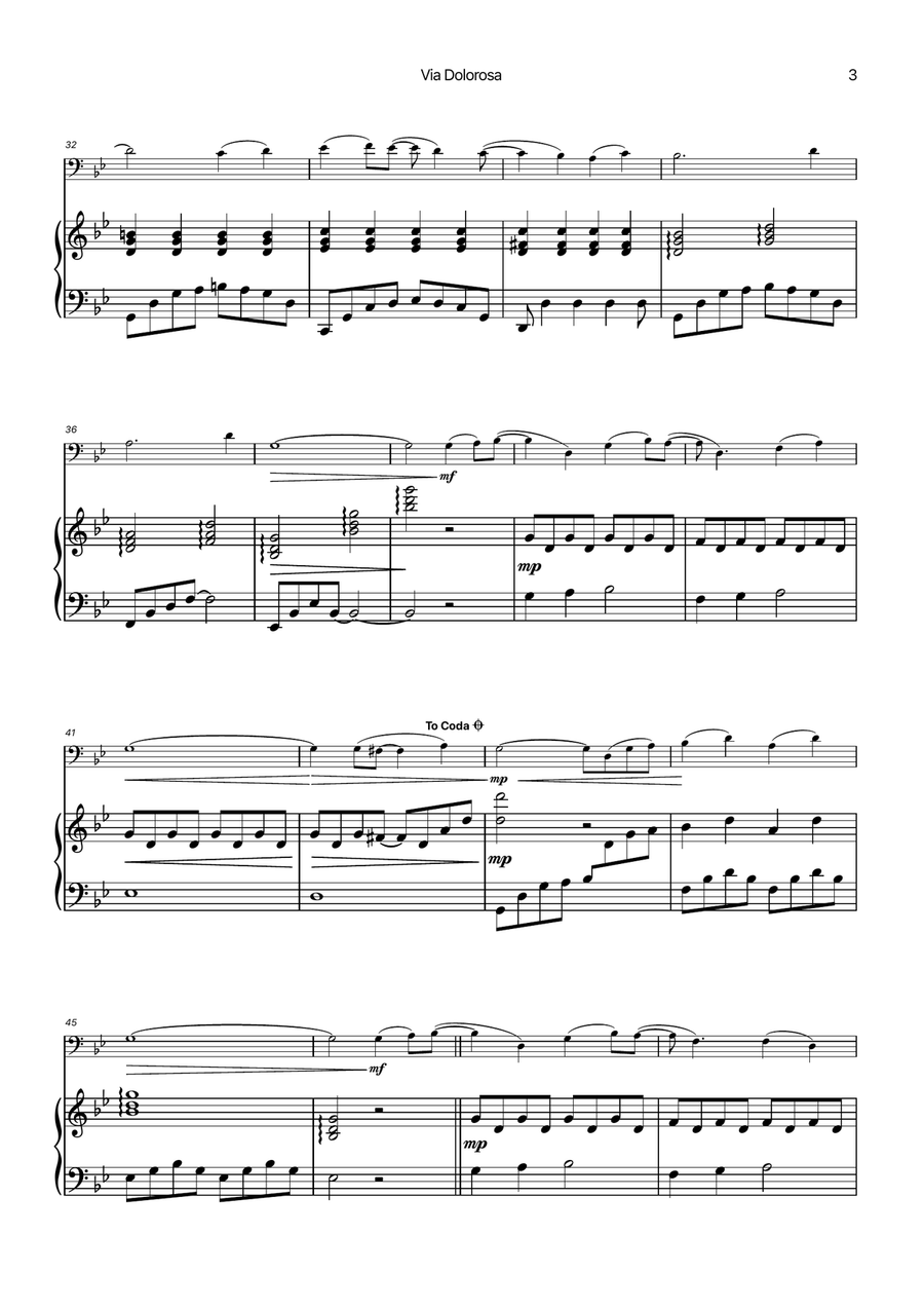 Via Dolorosa Chamber Music scores gallery preview page 3