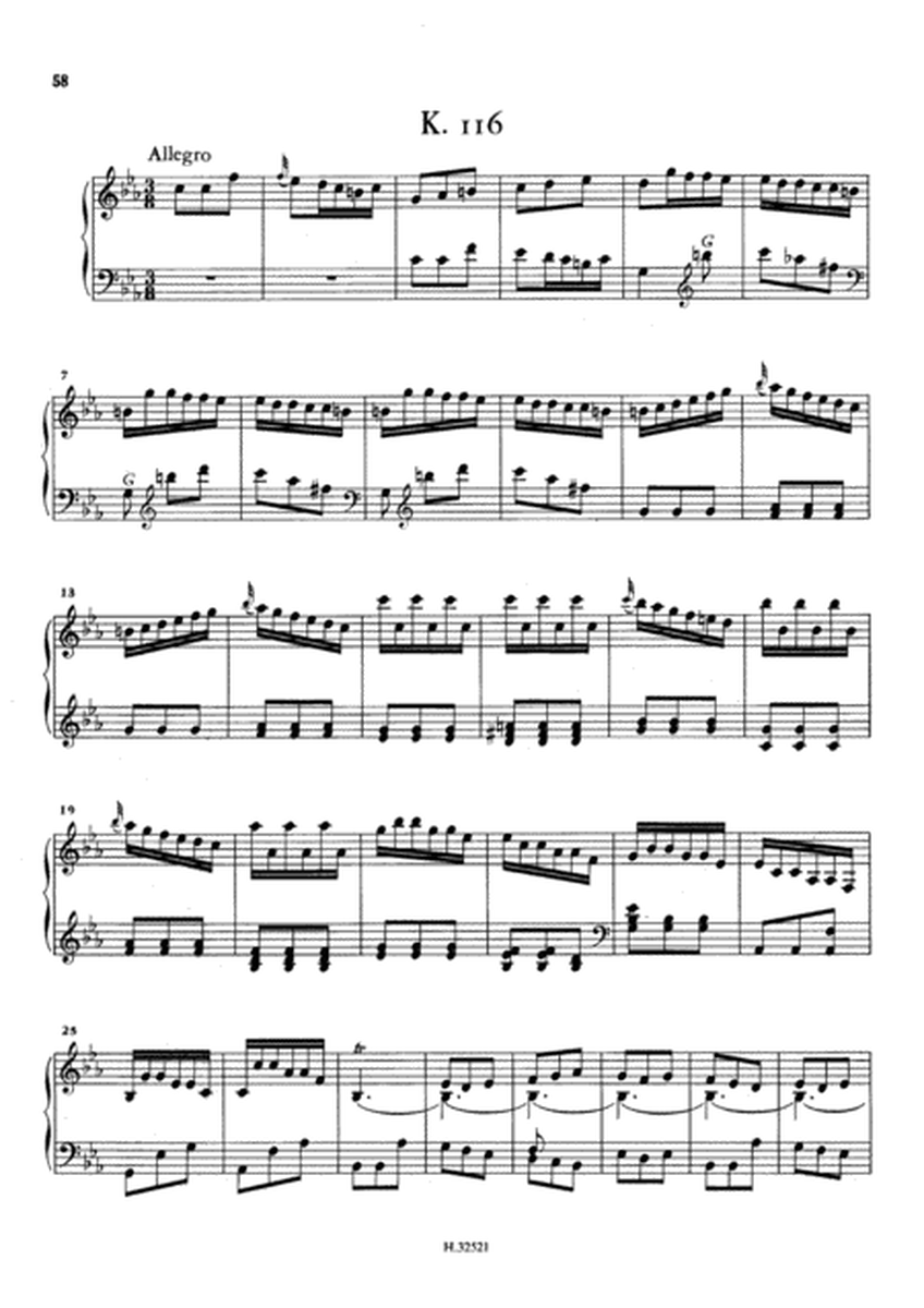 Domenico Scarlatti- Sonata in C minor K116- L452( Original Version) image number null
