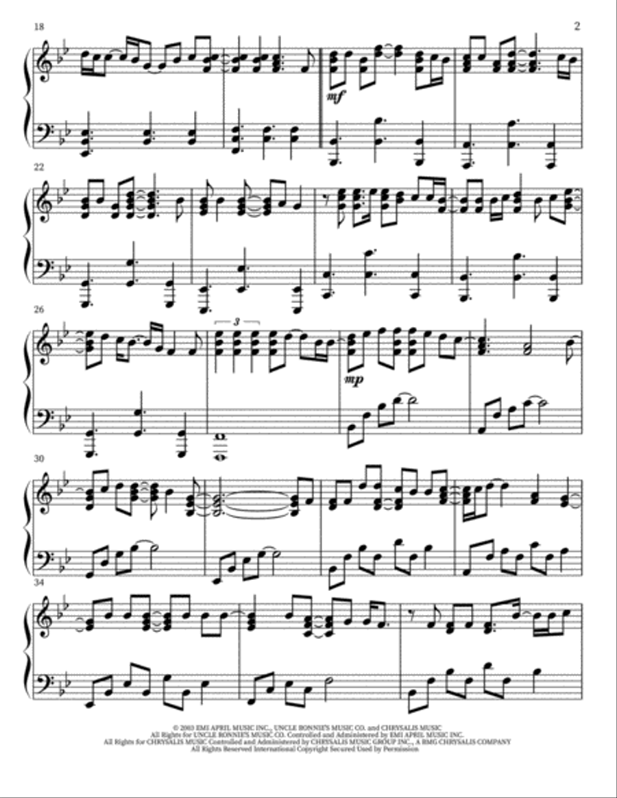 Dance With My Father Dance With My Father Piano Solo scores gallery preview page 2