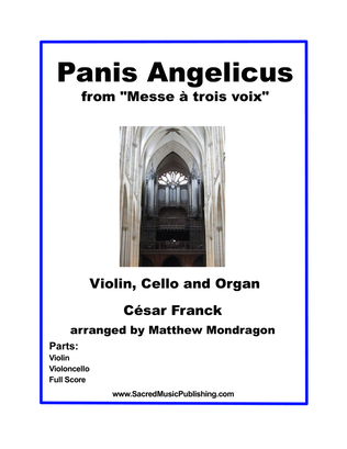 Book cover for Panis Angelicus O Lord, Most Holy for Violin, Cello and Organ