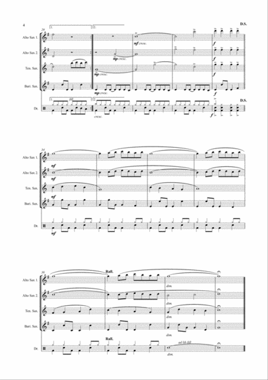 Fourth Rendez Vous Woodwind Quartet scores gallery preview page 4