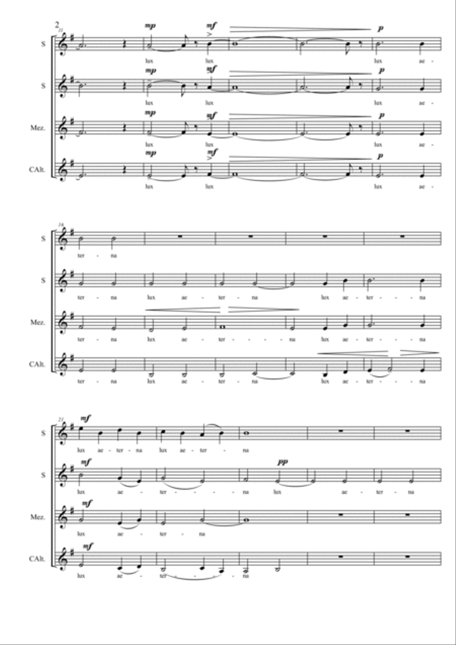Lux Aeterna Lux Aeterna SSAA scores gallery preview page 2